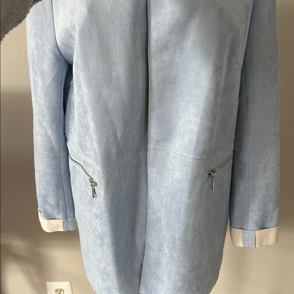 Light Blue Women's Jacket - Picture 3 of 4